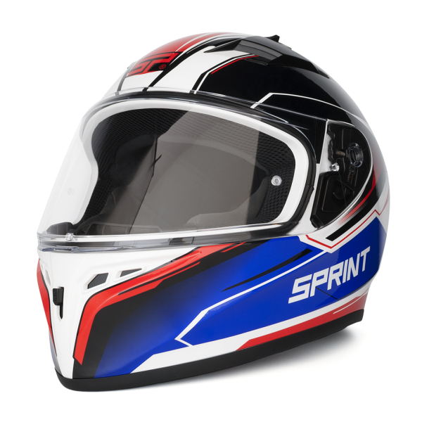 SPRINT Fast Branco/Verm/Azul | Capacete Integral