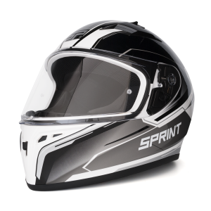 SPRINT Fast Preto/Branco/Cinza | Capacete Integral
