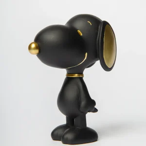 SNOOPY STANDING BLACK  12CM